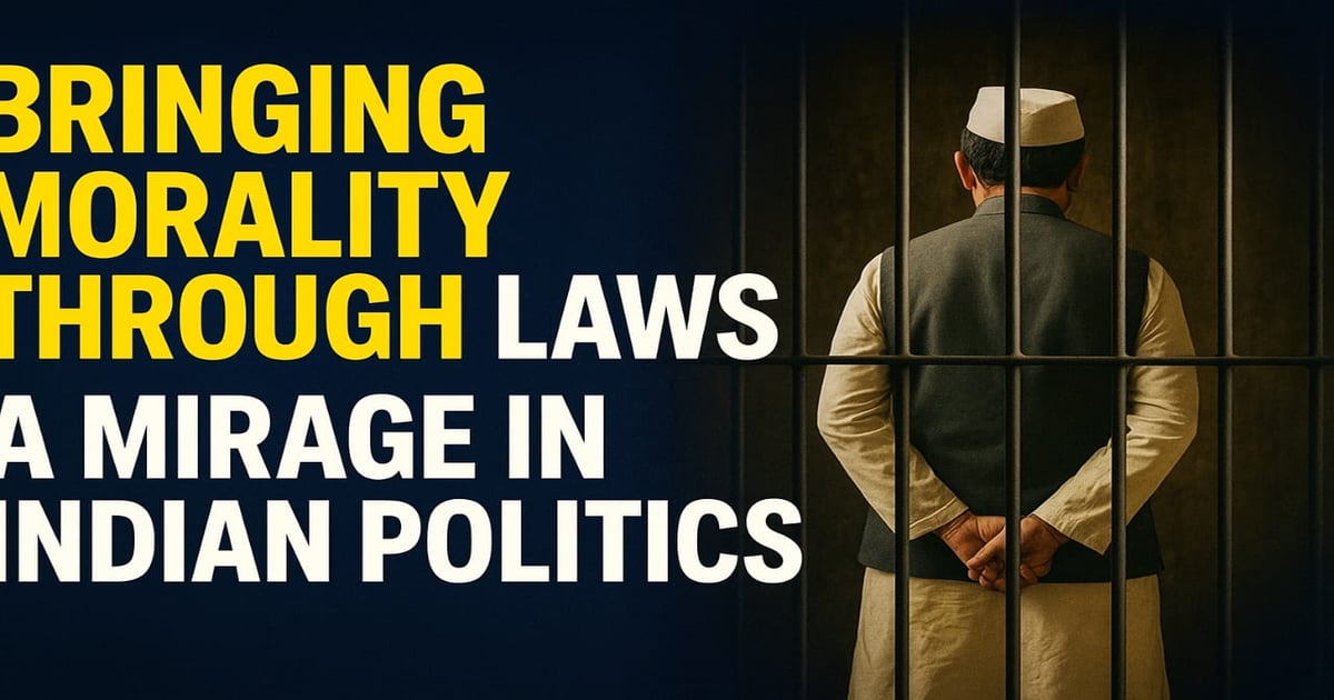 Bringing Morality through Laws – A Mirage in Indian Politics